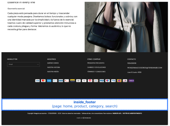 Inside Footer Slot