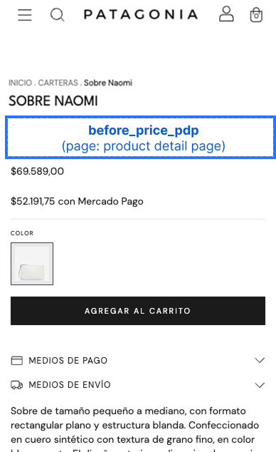 Before Price PDP Slot